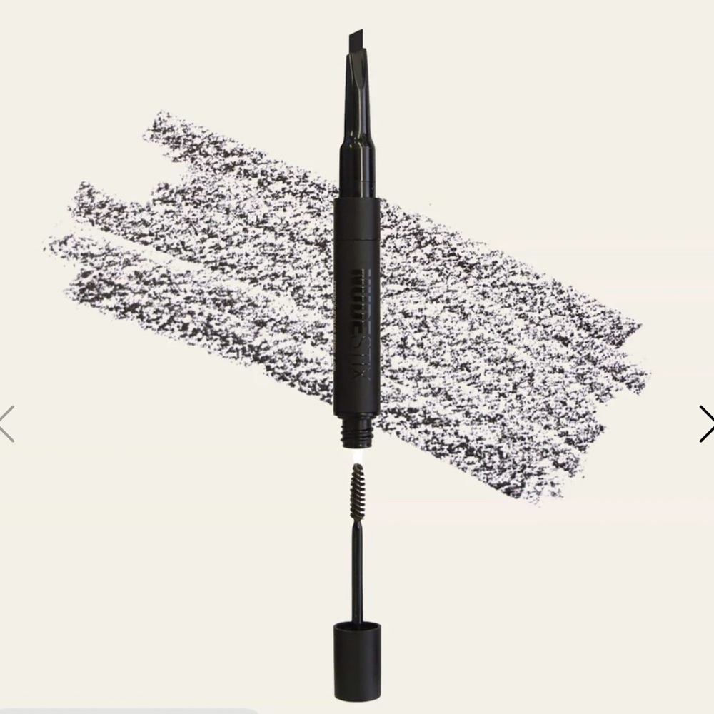 NUDESTIX STYLUS EYEBROW PENCIL & GEL in BROWN BLACK 0.2g/2.5ml BRAND NEW/SEALED